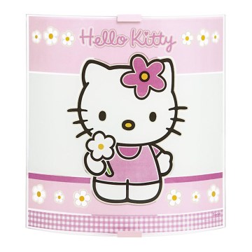 Dalber 80268 - Kinder Wandleuchte HALLO KITTY 1xE27/60W/230V