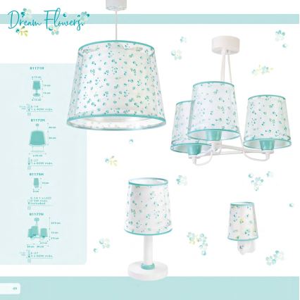 Dalber 81175H - LED-Steckdosenleuchte DREAM FLOWERS 1xE14/0,5W/230V