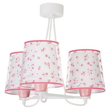 Dalber 81177S - Kinderleuchte DREAM FLOWERS 3xE27/60W/230V