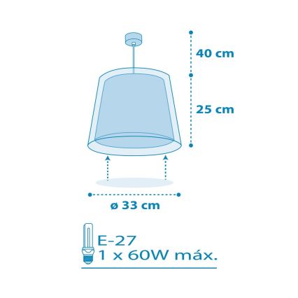 Dalber 81192T - Kinderleuchte LIGHT FEELING 1xE27/60W/230V