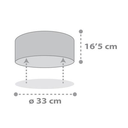 Dalber 82216B - Kinder Deckenleuchte STAR LIGHT 2xE27/60W/230V weiß