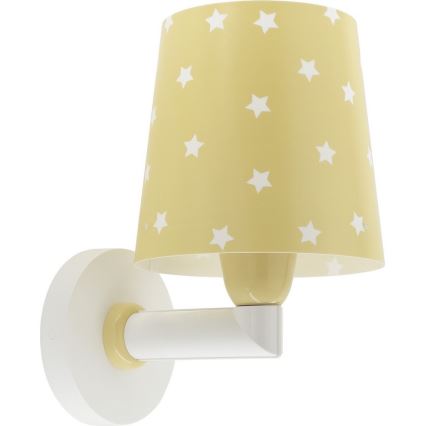 Dalber 82219A - Kinder-Wandleuchte STAR LIGHT 1xE27/60W/230V gelb