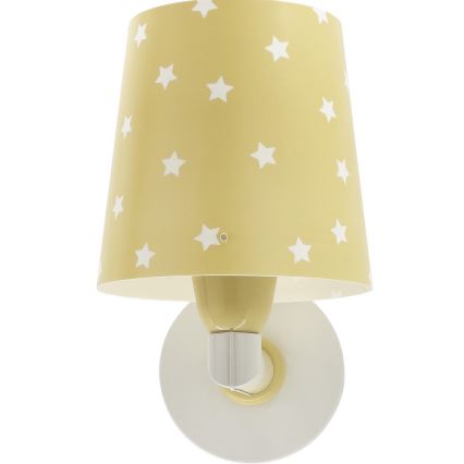 Dalber 82219A - Kinder-Wandleuchte STAR LIGHT 1xE27/60W/230V gelb