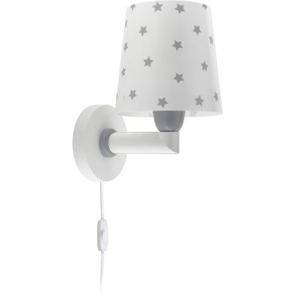 Dalber 82219B - Kinder-Wandleuchte STAR LIGHT 1xE27/60W/230V weiß