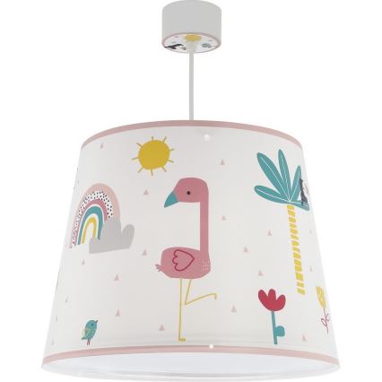 Dalber 82462 - Hängeleuchte für Kinder FLAMINGO 1xE27/15W/230V