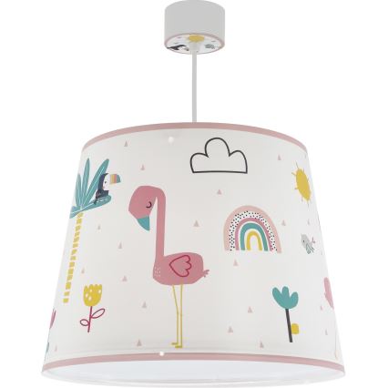 Dalber 82462 - Hängeleuchte für Kinder FLAMINGO 1xE27/15W/230V