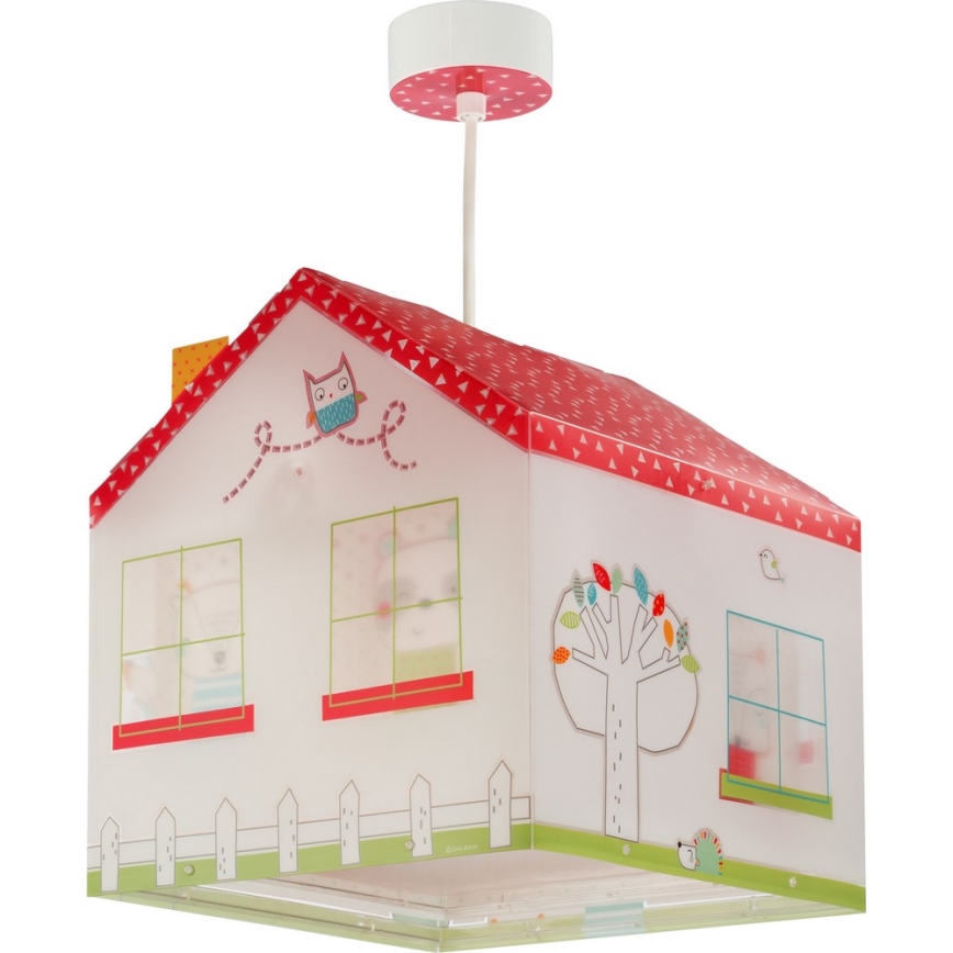 Dalber D-11672 - Kinder Kronleuchter MY SWEET HOME 1xE27/60W/230V