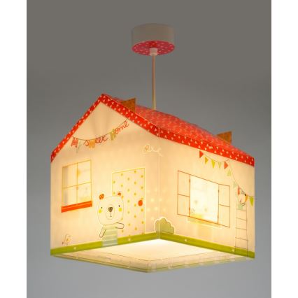 Dalber D-11672 - Kinder Kronleuchter MY SWEET HOME 1xE27/60W/230V