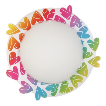 Dalber D-41186 - Kinderleuchte CUORE 2xE27/40W/230V