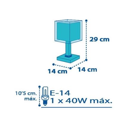 Dalber D-43421 - Kinderleuchte PETIT MARIN 1xE14/40W/230V