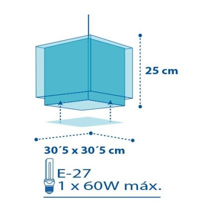 Dalber D-43422 - Kinderzimmerleuchte PETIT MARIN 1xE27/60W/230V