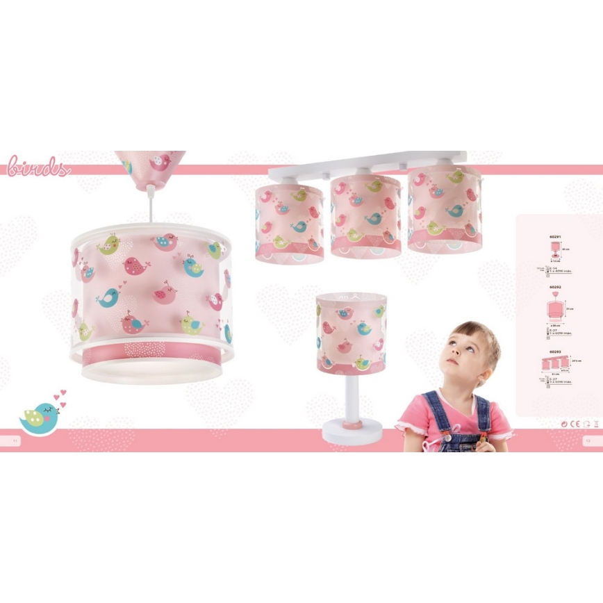 Dalber D-60291 - Kinderleuchte BIRDS 1xE14/40W/230V