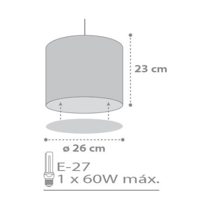 Dalber D-62012E - Kinder Kronleuchter SWEET DREAM 1xE27/60W/230V