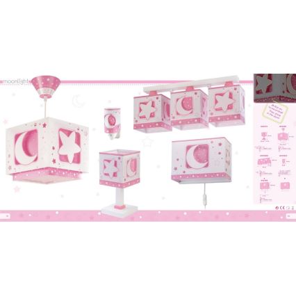 Dalber D-63235LS - LED-Steckdosenlampe PINK MOON LED/0,5W