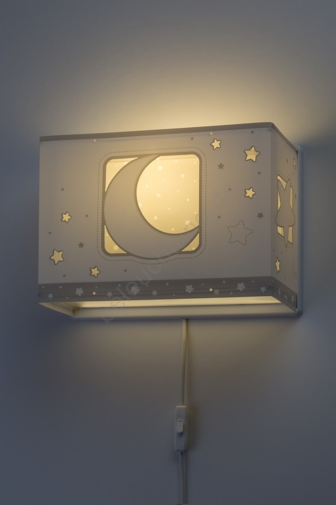 Dalber D-63238E - Kinder-Wandleuchte MOONLIGHT 1xE27/60W/230V