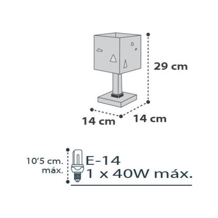 Dalber D-73241 - Kinderlämpchen HELLO LITTLE 1xE14/40W/230V