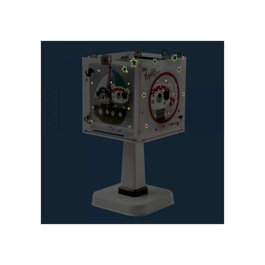 Dalber D-74551 - Kinder Tischlampe PIRATES 1xE14/40W/230V