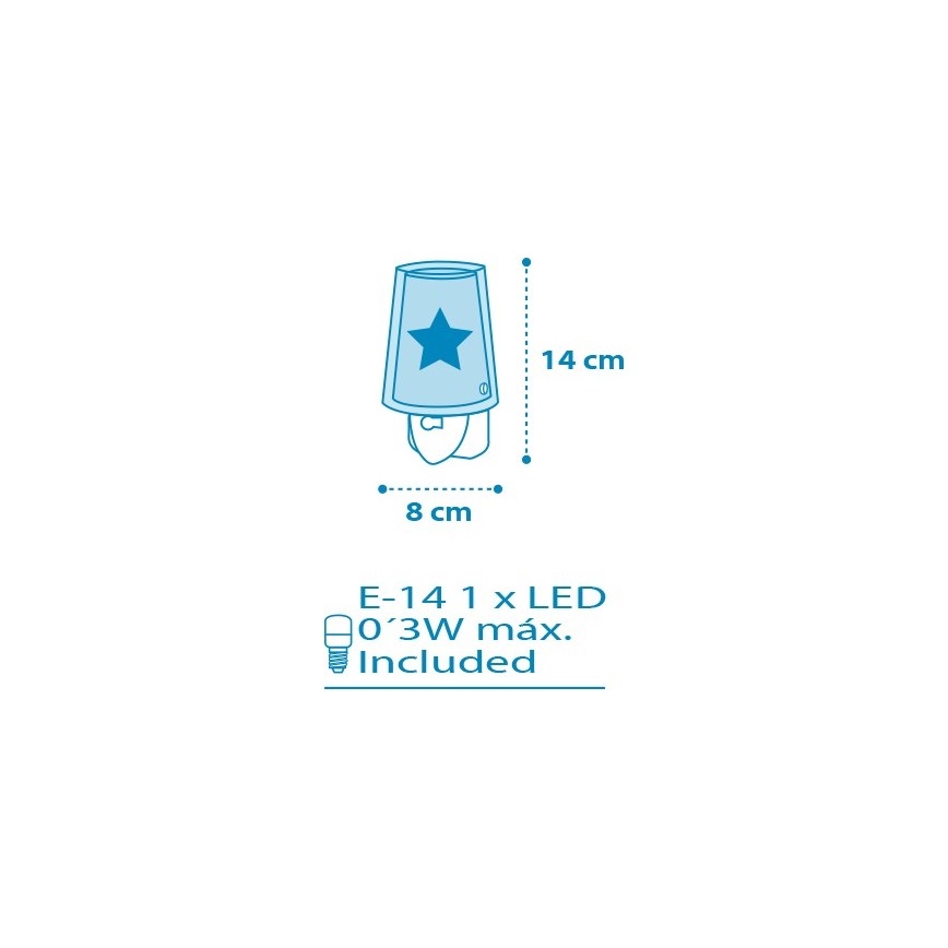 Dalber D-92193 - LED Nachtlicht LIGHT FEELING 1xE14/0,5W/230V