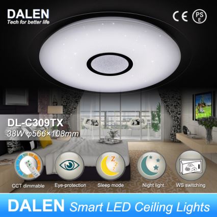 Dalen DL-C309TX - LED Deckenleuchte dimmbar STAR SKY LED/38W/230V