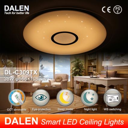 Dalen DL-C309TX - LED Deckenleuchte dimmbar STAR SKY LED/38W/230V