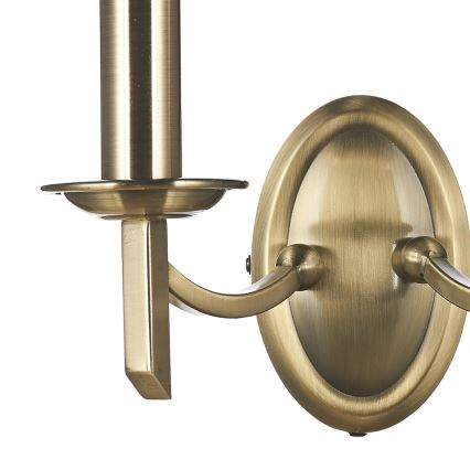 Där Lighting AMB0975 - Wandleuchte AMBASSADOR 2xE14/40W/230V Messing