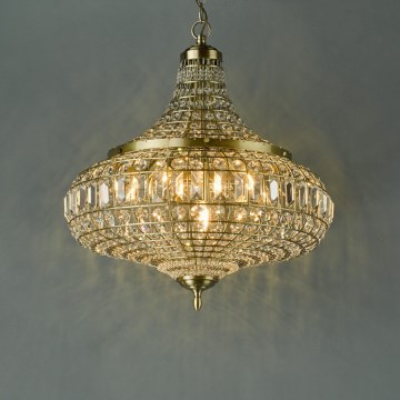 Där Lighting ASM0675 - Kronleuchter an Kette ASMARA 6xE14/40W/230V Messing