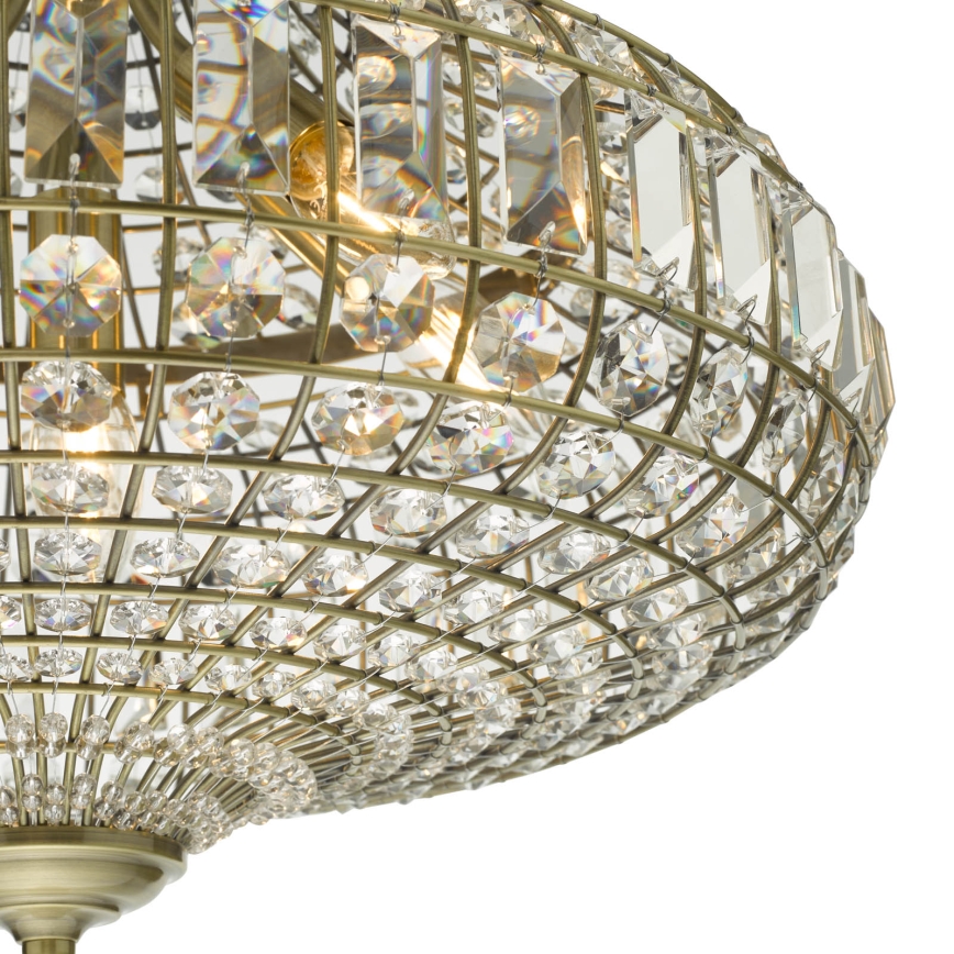 Där Lighting ASM0675 - Kronleuchter an Kette ASMARA 6xE14/40W/230V Messing