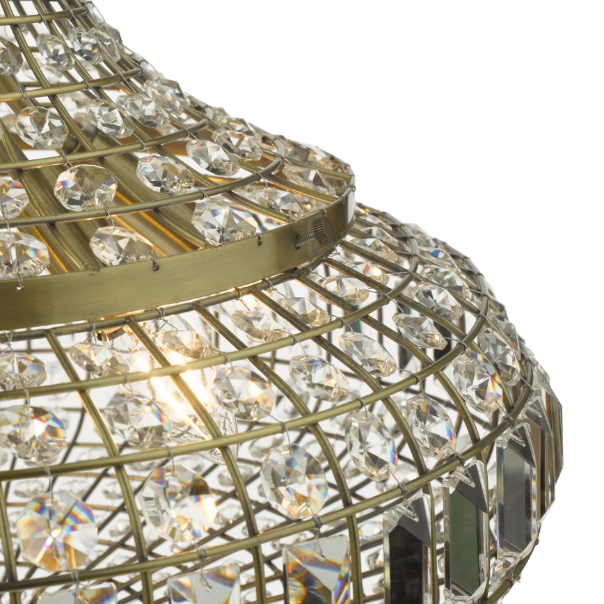 Där Lighting ASM0675 - Kronleuchter an Kette ASMARA 6xE14/40W/230V Messing