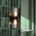 Där Lighting BOL0922 - Badezimmer-Wandleuchte BOLTON 2xG9/5W/230V IP44 schwarz