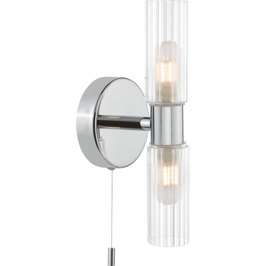 Där Lighting BOL0950 - BOLTON Badezimmer-Wandleuchte 2xG9/5W/230V IP44 glänzender Chrom