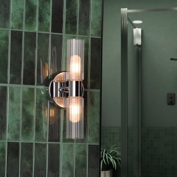 Där Lighting BOL0950 - BOLTON Badezimmer-Wandleuchte 2xG9/5W/230V IP44 glänzender Chrom