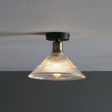 Där Lighting BOY0175 - Deckenleuchte BOYD 1xE27/60W/230V Ø 25 cm Messing/klarglas