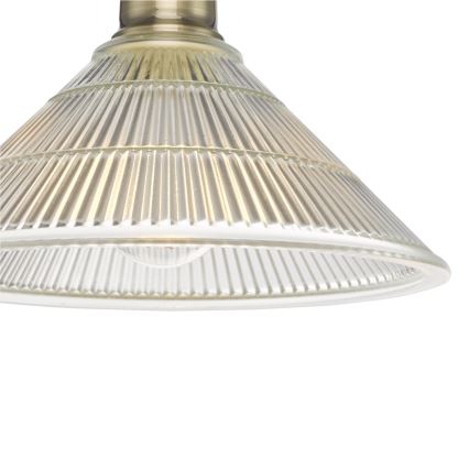 Där Lighting BOY0175 - Deckenleuchte BOYD 1xE27/60W/230V Ø 25 cm Messing/klarglas