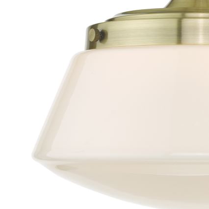 Där Lighting CAD0175 - Badezimmer-Aufbauleuchte CADEN 1xE27/60W/230V IP44 Messing