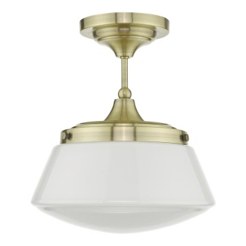 Där Lighting CAD0175 - Badezimmer-Aufbauleuchte CADEN 1xE27/60W/230V IP44 Messing