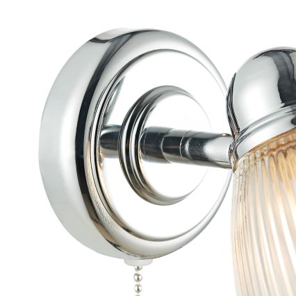 Där Lighting CED0738 - Badezimmer-Wandleuchte CEDRIC 1xG9/25W/230V IP44 glänzender Chrom