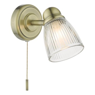 Där Lighting CED0775 - Badezimmer-Wandleuchte CEDRIC 1xG9/25W/230V IP44 Messing