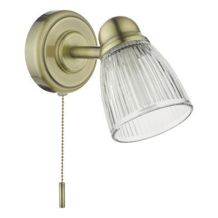 Där Lighting CED0775 - Badezimmer-Wandleuchte CEDRIC 1xG9/25W/230V IP44 Messing