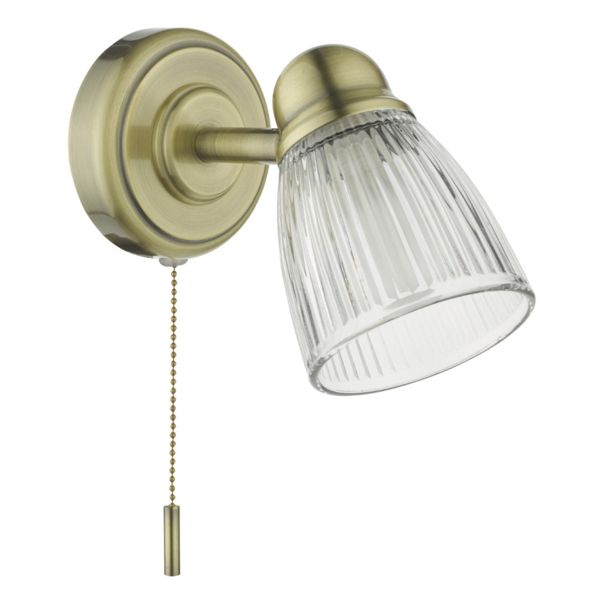Där Lighting CED0775 - Badezimmer-Wandleuchte CEDRIC 1xG9/25W/230V IP44 Messing