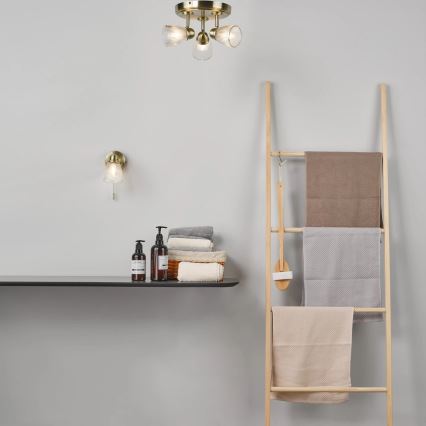 Där Lighting CED7675 - Badezimmer-Strahler CEDRIC 3xG9/25W/230V IP44 Messing