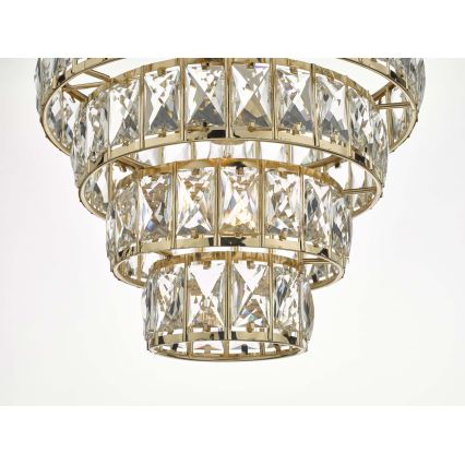 Där Lighting CER0135 - Kronleuchter an Kette CERYS 1xE27/60W/230V goldfarben