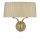 Där Lighting CRI0929 - Wandleuchte CRISTIN 2xE14/40W/230V Messing/Taupe