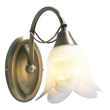 Där Lighting DOU0775 - Wandleuchte DOUBLET 1xE14/40W/230V Messing