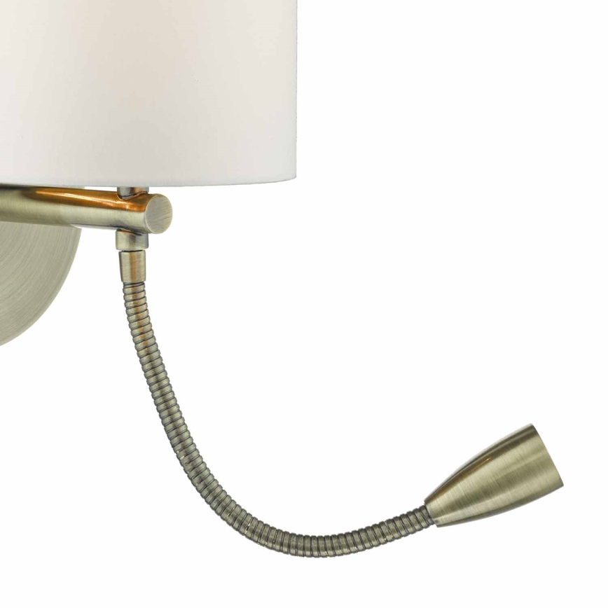 Där Lighting FET0775 - LED Wandleuchte FETA 1xE27/60W/230V + LED/1W Messing