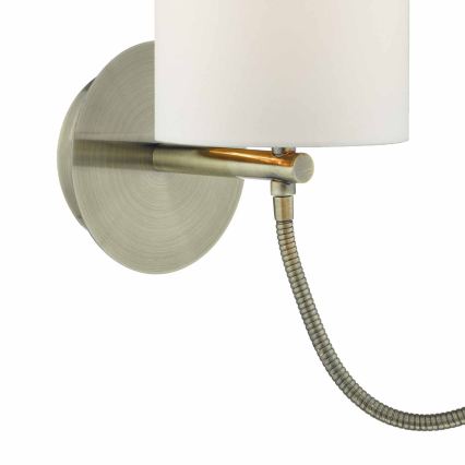 Där Lighting FET0775 - LED Wandleuchte FETA 1xE27/60W/230V + LED/1W Messing