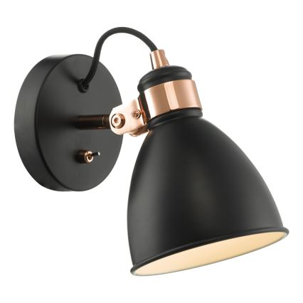 Där Lighting FRE0722 - Wandstrahler FREDERICK 1xE14/40W/230V schwarz