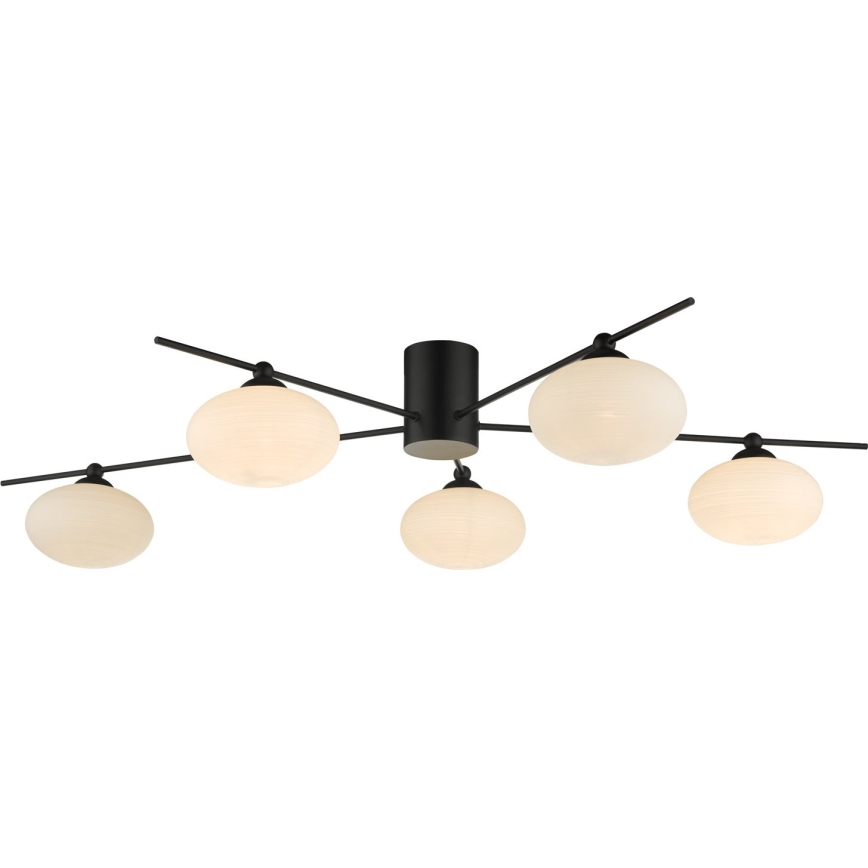 Där Lighting JAS5422 - Aufgesetzte Deckenleuchte JASPER 5xG9/25W/230V schwarz