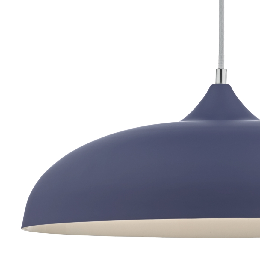 Där Lighting KAE0123 - Hängeleuchte KAELAN mit Kabelaufhängung, 1xE27/60W/230V, blau