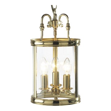Där Lighting LAM0340 - Kronleuchter an Kette LAMBETH 3xE14/60W/230V Messing