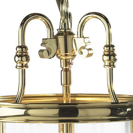 Där Lighting LAM0340 - Kronleuchter an Kette LAMBETH 3xE14/60W/230V Messing